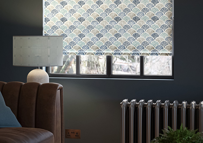 Foxley Faux Silk, Marine - Roman Blind - Image 5